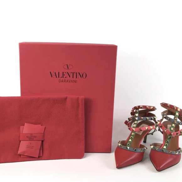 Valentino Rockstud Kitten Heels Sz 36 - Picture 8 of 8